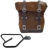 Unitgarage / ユニットガレージ Waxed Suede Side Pannier + Right Subframe Guzzi V9 Bobber， ColoradoBrown | U002+2250DX-ColoradoBrown