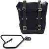 Unitgarage / ユニットガレージ Waxed Suede Side Pannier + Right Subframe Guzzi V9 Bobber， JetBlack | U002+2250DX-JetBlack