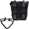 Unitgarage / ユニットガレージ Waxed Suede Side Pannier + Right Subframe husqvarna 200 (2020 until now)， JetBlack | U002+3003DX-JetBlack