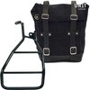 Unitgarage / ユニットガレージ Waxed Suede Side Pannier + Right Subframe Sportster S 1250， JetBlack | U002+3320DX-JetBlack