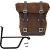 Unit Garage WAXED SUEDE SIDE PANNIER + RIGHT SUBFRAME TRIUMPH SPEED TWIN， ColoradoBrown | U002-1020DX-ColoradoBrown