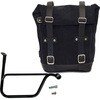 Unit Garage WAXED SUEDE SIDE PANNIER + RIGHT SUBFRAME TRIUMPH SPEED TWIN， JetBlack | U002-1020DX-JetBlack