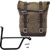 Unit Garage WAXED SUEDE SIDE PANNIER + RIGHT SUBFRAME TRIUMPH SPEED TWIN， Mossgrey | U002-1020DX-Mossgrey