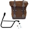 Unitgarage / ユニットガレージ Waxed Suede Side Pannier + Right Subframe Triumph Street 900 Series (2017 until now)， ColoradoBrown | U002+1013DX-ColoradoBrown