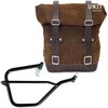 Unitgarage / ユニットガレージ Waxed Suede Side Pannier + Right Subframe Yamaha， ColoradoBrown | U002+2504DX-ColoradoBrown