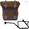 Unitgarage / ユニットガレージ Waxed Suede Side Pannier + Left Subframe Guzzi V7_850， ColoradoBrown | U002+2216SX-ColoradoBrown