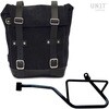 Unitgarage / ユニットガレージ Waxed Suede Side Pannier + Left Subframe Guzzi V7_850， JetBlack | U002+2216SX-JetBlack