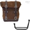 Unitgarage / ユニットガレージ Waxed Suede Side Pannier + Left Subframe Guzzi V85 TT， ColoradoBrown | U002+2251SX-ColoradoBrown