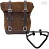 Unitgarage / ユニットガレージ Waxed Suede Side Pannier + Left Subframe husqvarna 401 (2020 until now)， ColoradoBrown | U002+3003SX-ColoradoBrown