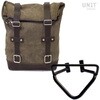 Unitgarage / ユニットガレージ Waxed Suede Side Pannier + Left Subframe husqvarna 401 (2020 until now)， MossGrey | U002+3003SX-MossGrey