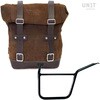 Unitgarage / ユニットガレージ Waxed Suede Side Pannier + Left Subframe Pan America 1250， ColoradoBrown | U002+3304SX-ColoradoBrown