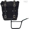 Unitgarage / ユニットガレージ Waxed Suede Side Pannier + Left Subframe Pan America 1250， JetBlack | U002+3304SX-JetBlack