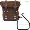 Unitgarage / ユニットガレージ Waxed Suede Side Pannier + Left Subframe Sportster S 1250， ColoradoBrown | U002+3320SX-ColoradoBrown