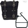 Unitgarage / ユニットガレージ Waxed Suede Side Pannier + Left Subframe Sportster S 1250， JetBlack | U002+3320SX-JetBlack