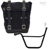 Unitgarage / ユニットガレージ Waxed Suede Side Pannier + Left Subframe Triumph Bonneville T100 (2001-2016)， JetBlack | U002+1005SX-JetBlack
