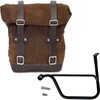Unit Garage WAXED SUEDE SIDE PANNIER + LEFT SUBFRAME TRIUMPH SPEED TWIN， ColoradoBrown | U002-1020SX-ColoradoBrown