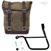Unitgarage / ユニットガレージ Waxed Suede Side Pannier + Left Subframe Triumph Street 900 Series (2017 until now)， MossGrey | U002+1013SX-MossGrey