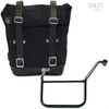 Unitgarage / ユニットガレージ Waxed Suede Side Pannier + Left Subframe Yamaha SX， JetBlack | U002+3208SX-JetBlack