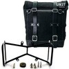 Unitgarage / ユニットガレージ Waxed suede side pannier Scram 22L-30L + Symmetrical Double Subframe NineT， JetBlack | U202+1632+A2-JetBlack