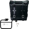 Unitgarage / ユニットガレージ Waxed suede side pannier Scram 22L-30L + Subframe K Series， JetBlack | U202+1806-JetBlack