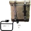 Unitgarage / ユニットガレージ Waxed suede side pannier Scram 22L-30L + Subframe K Series， MossGrey | U202+1806-MossGrey