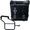 Unitgarage / ユニットガレージ Waxed suede side pannier Scram 22L-30L + Right Subframe Aprilia Tuareg 660， JetBlack | U202+3600DX-JetBlack