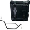 Unitgarage / ユニットガレージ Waxed suede side pannier Scram 22L-30L + Right subframe Bmw GS 850/1100/1150 e AD， JetBlack | U202+1524DX-JetBlack