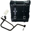 Unitgarage / ユニットガレージ Waxed suede side pannier Scram 22L-30L + Right Subframe Guzzi V7， JetBlack | U202+2213DX-JetBlack