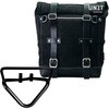 Unitgarage / ユニットガレージ Waxed suede side pannier Scram 22L-30L + Right Subframe husqvarna 401 (2020 until now)， JetBlack | U202+3004DX-JetBlack