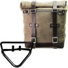 Unitgarage / ユニットガレージ Waxed suede side pannier Scram 22L-30L + Right Subframe husqvarna 401 (2020 until now)， MossGrey | U202+3004DX-MossGrey