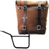 Unitgarage / ユニットガレージ Waxed suede side pannier Scram 22L-30L + Right Subframe Pan America 1250， ColoradoBrown | U202+3304DX-ColoradoBrown