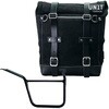 Unitgarage / ユニットガレージ Waxed suede side pannier Scram 22L-30L + Right Subframe Pan America 1250， JetBlack | U202+3304DX-JetBlack