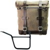 Unitgarage / ユニットガレージ Waxed suede side pannier Scram 22L-30L + Right Subframe Pan America 1250， MossGrey | U202+3304DX-MossGrey