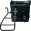 Unitgarage / ユニットガレージ Waxed suede side pannier Scram 22L-30L + Right Subframe Sportster S 1250， JetBlack | U202+3320DX-JetBlack