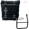 Unitgarage / ユニットガレージ Waxed suede side pannier Scram 22L-30L + Left Subframe Caballero， JetBlack | U202+2253SX-JetBlack