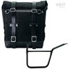 Unitgarage / ユニットガレージ Waxed suede side pannier Scram 22L-30L + Left Subframe Pan America 1250， JetBlack | U202+3304SX-JetBlack