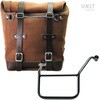Unitgarage / ユニットガレージ Waxed suede side pannier Scram 22L-30L + Left Subframe Yamaha， ColoradoBrown | U202+3208SX-ColoradoBrown