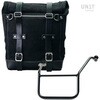 Unitgarage / ユニットガレージ Waxed suede side pannier Scram 22L-30L + Left Subframe Yamaha， JetBlack | U202+3208SX-JetBlack