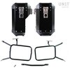 Unitgarage / ユニットガレージ Pair of aluminium Panniers Atlas 40L+34L with Inox Subframe NineT-Series， Black Panniers + Black Frames | AL1C_BL+1641-Black-Panniers+Black-Frames