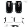 Unitgarage / ユニットガレージ Pair of aluminium Panniers Atlas 40L+40L with Subframes R & GS， Black Panniers + Black Frames | 2xAL1_BL+1528-Black-Panniers+Black-Frames