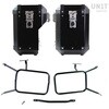 Unitgarage / ユニットガレージ Pair of aluminium Panniers Atlas 47L+41L with Inox Subframe NineT-Series， Black Panniers + Black Frames | AL2C_BL+1641-Black-Panniers+Black-Frames
