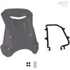 Unitgarage / ユニットガレージ Windshield with GPS support for Triumph Street series， Dark smoke | 3141-Dark-smoke