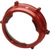 CNC Racing Clear oil bath clutch cover with carbon fiber inlay for Ducati Panigale， Red | CA201R