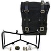 Unitgarage / ユニットガレージ Side Pannier Canvas + Symmetrical Double Subframe NineT， Black/Black | U001+1632+A2-Black-Black