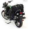 Unitgarage / ユニットガレージ Side Pannier Canvas + Right Subframe Guzzi V7， Black/Black | U001+2213DX-Black-Black