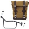 Unitgarage / ユニットガレージ Side Pannier Canvas + Right Subframe R 1200 R LC， Beige/Brown | U001+2101DX-Beige-Brown