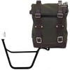 Unitgarage / ユニットガレージ Side Pannier Canvas + Right Subframe Triumph T100 Bonneville (2001-2016)， Green/Brown | U001+1005DX_Green-Brown