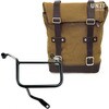 Unitgarage / ユニットガレージ Side Pannier Canvas + Right Subframe Yamaha， Beige/Brown | U001+3208DX-Beige-Brown