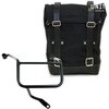 Unitgarage / ユニットガレージ Side Pannier Canvas + Right Subframe Yamaha， Black/Black | U001+3208DX-Black-Black