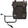 Unitgarage / ユニットガレージ Side Pannier Canvas + Right Subframe Yamaha， Green/Brown | U001+3208DX-Green-Brown